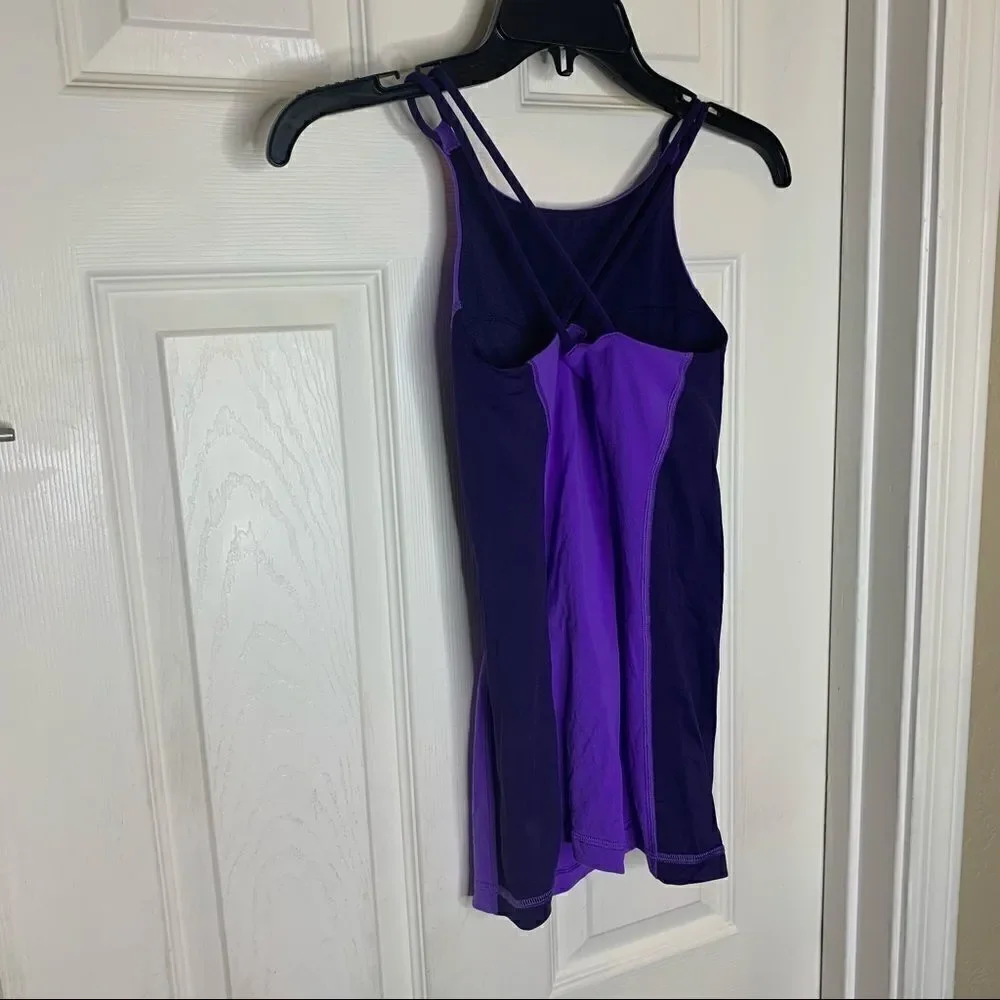 Lululemon high neck tank with cross back straps